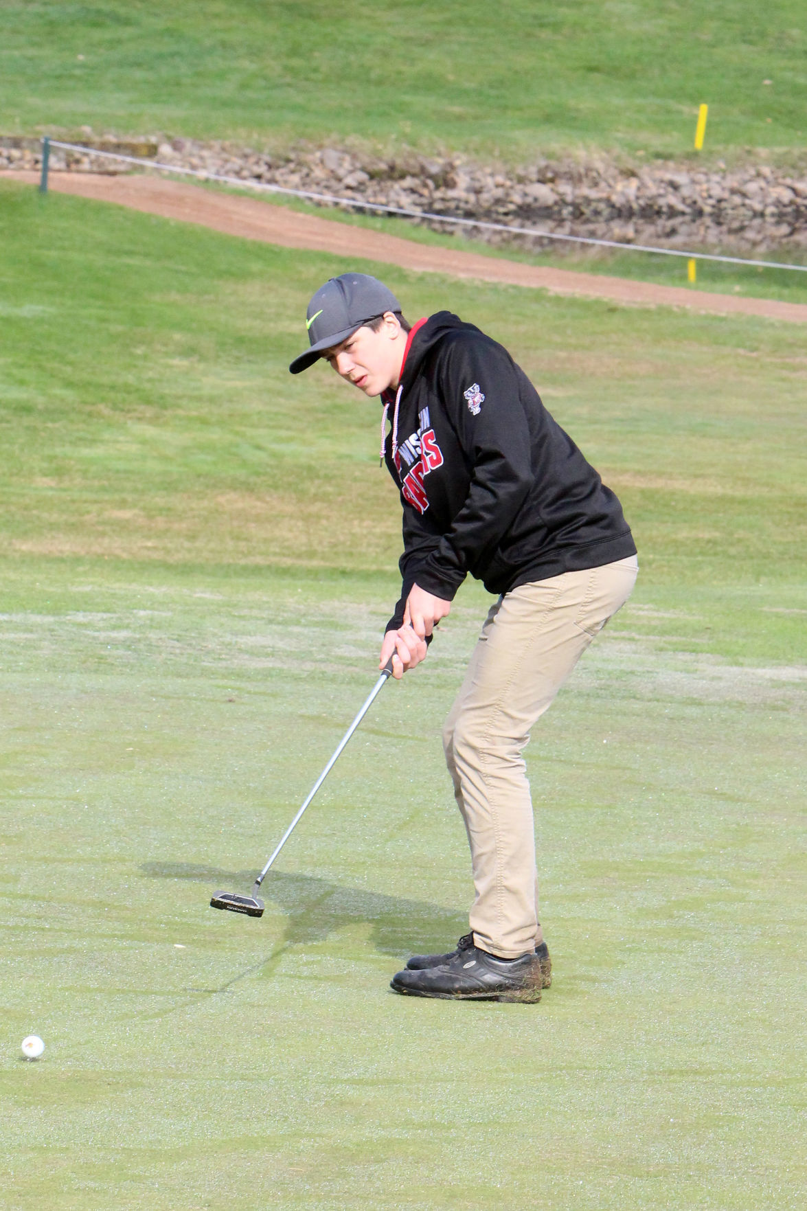 Cloverbelt-Dairyland boys golf invite at Lake Wissota golf 4-29-19